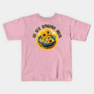 RAMEN ERA, van gogh sunflower style Kids T-Shirt